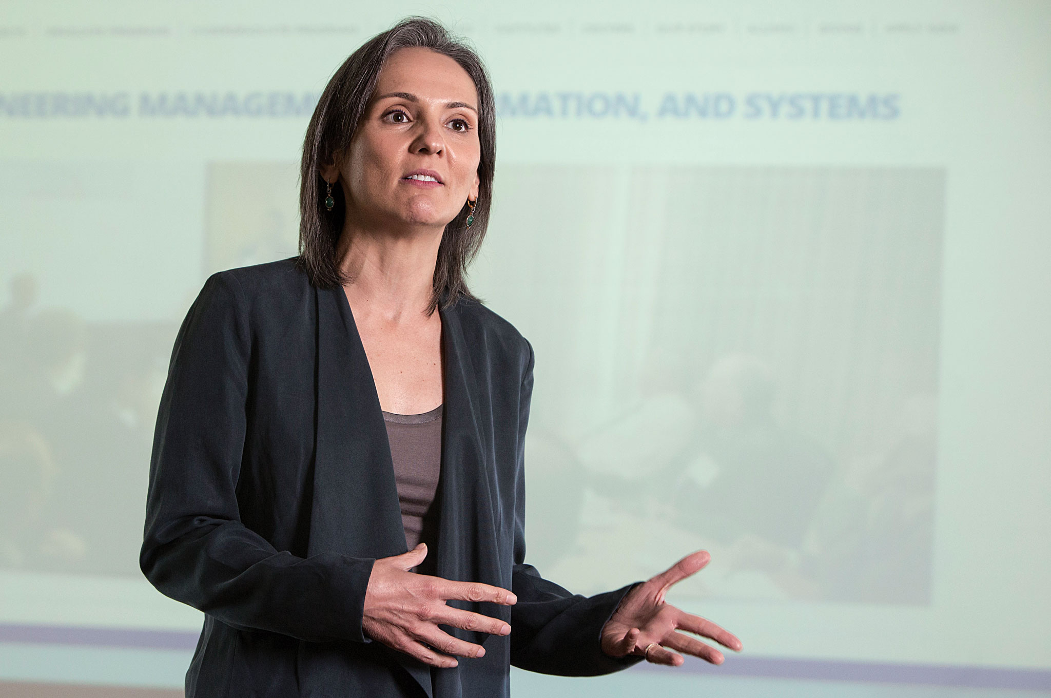 Picture of person giving a lecture