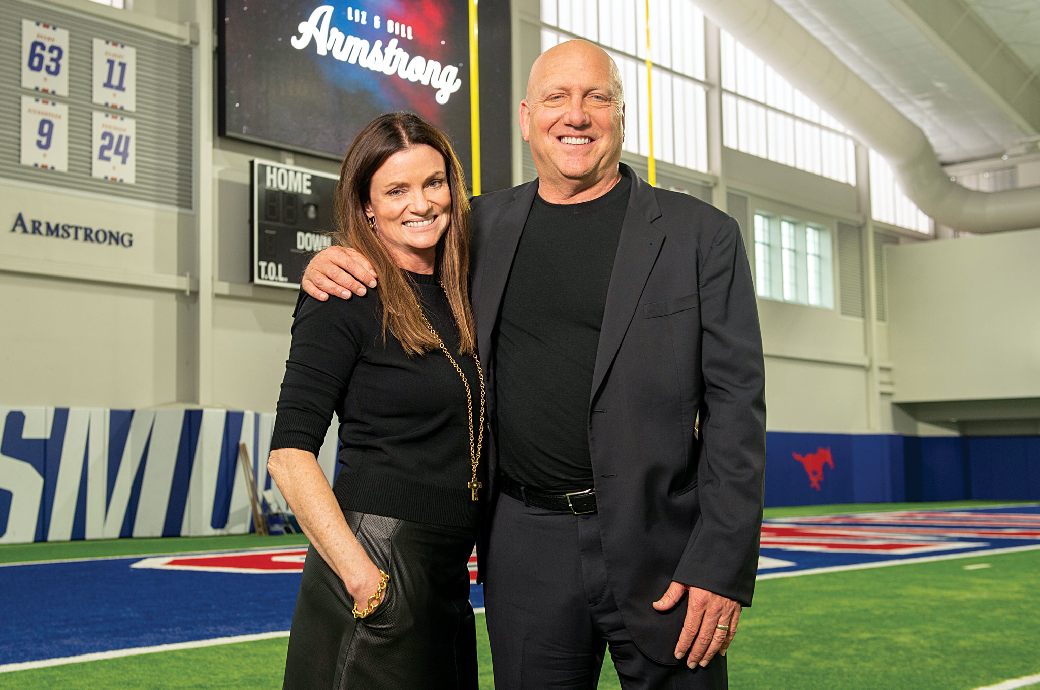 A photo of Bill Armstrong ’82 and Liz Martin Armstrong ’82