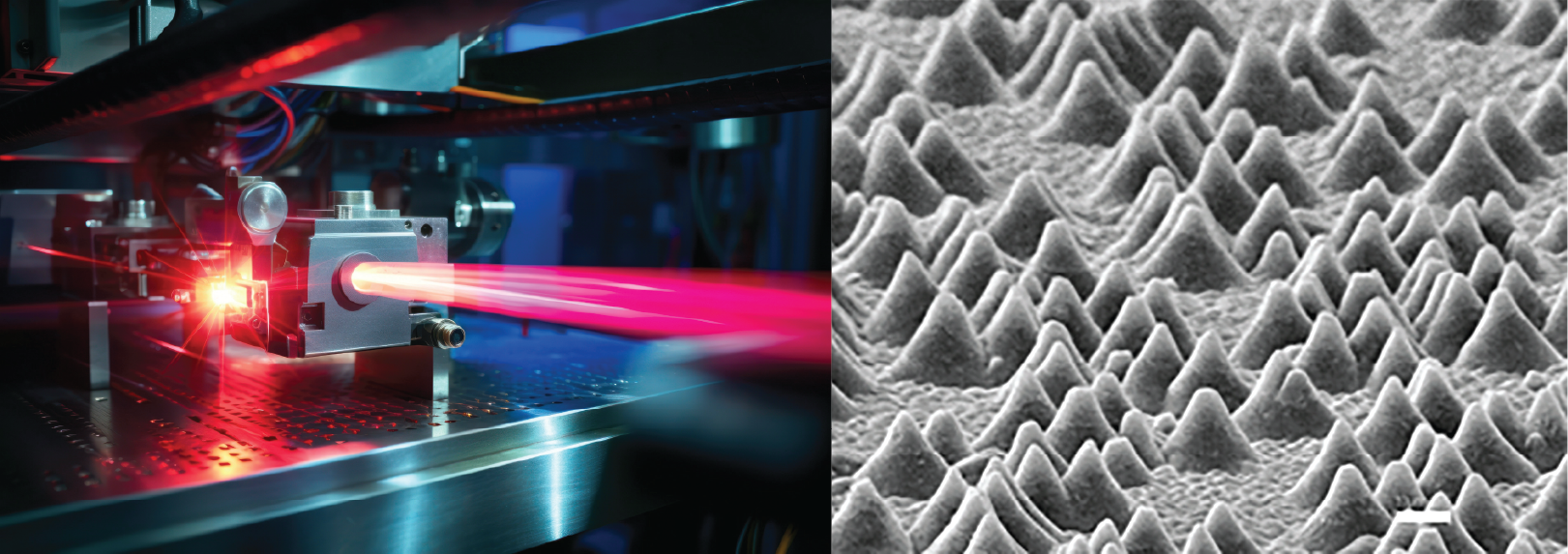AI generated image of a high-precision laser