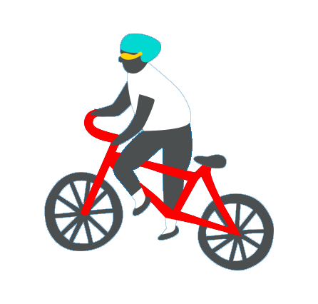 色花堂_色花堂 98堂 campus wellness cycling graphic