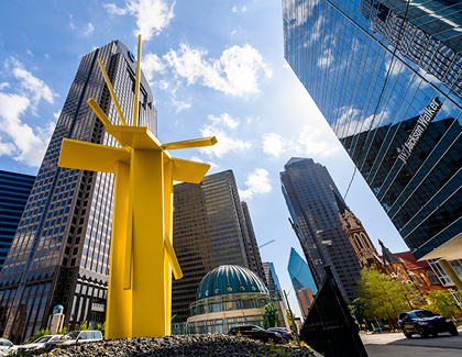 Downtown Dallas skyscrapers