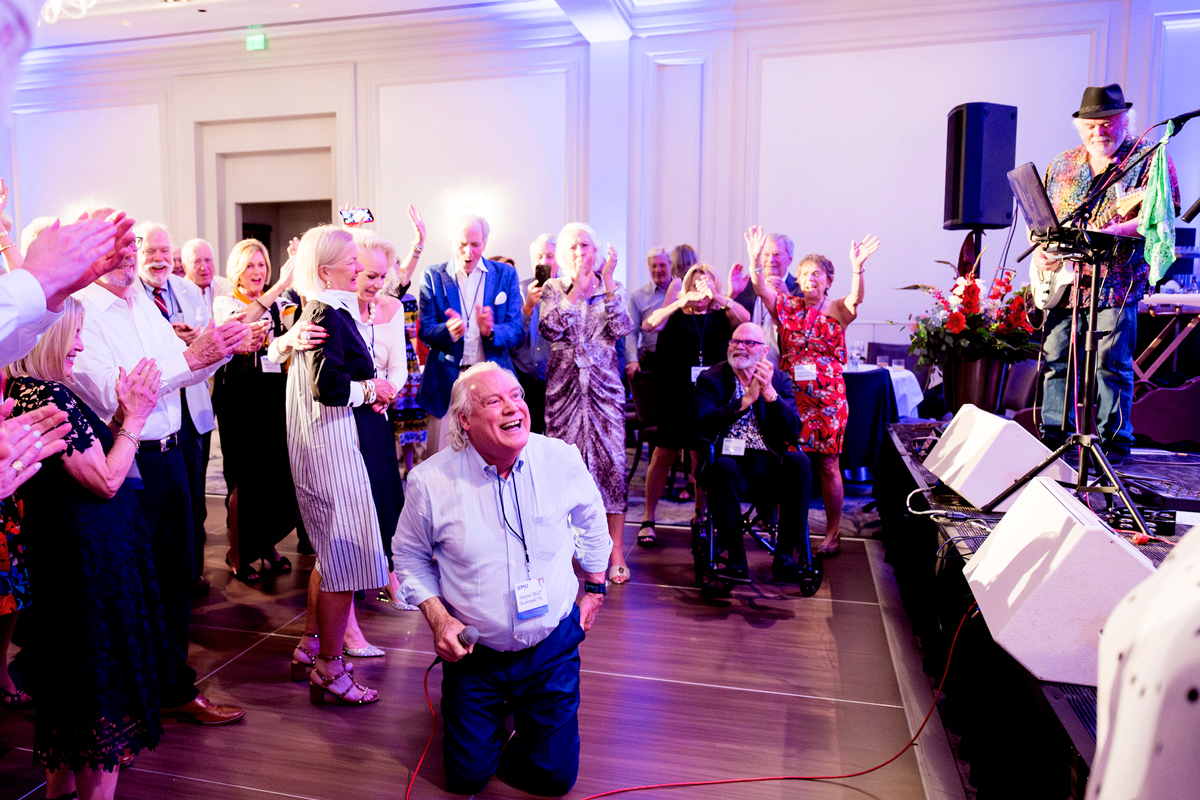 Rockin' with the band at the 50 year reunion