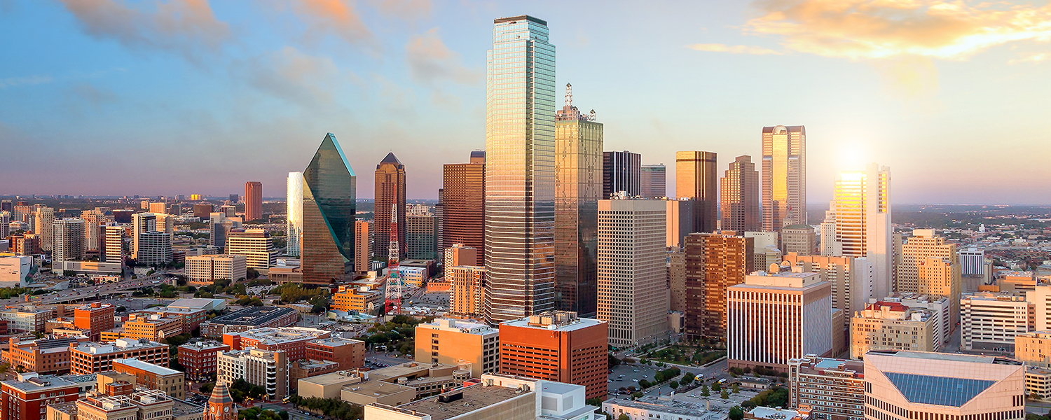 The Dallas, Texas skyline