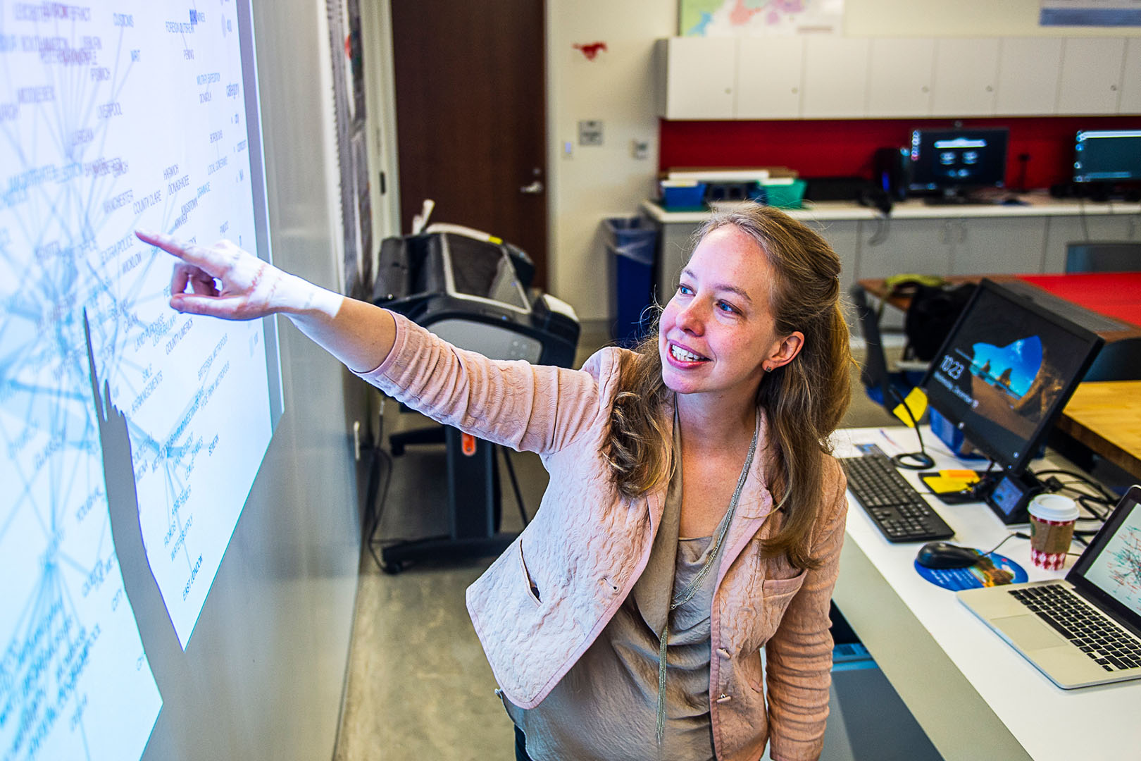 faculty teaching a class