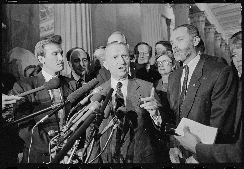 Ross Perot Press Conference at the US Capitol