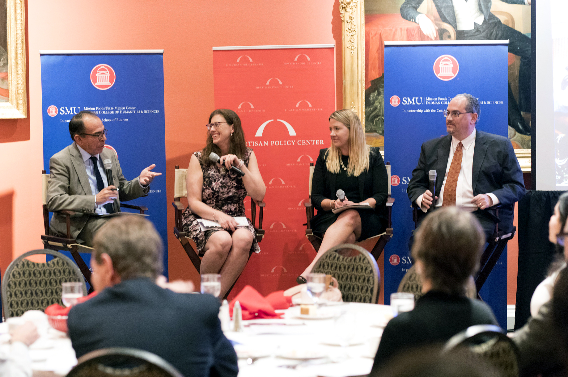 panel of speakers at an event