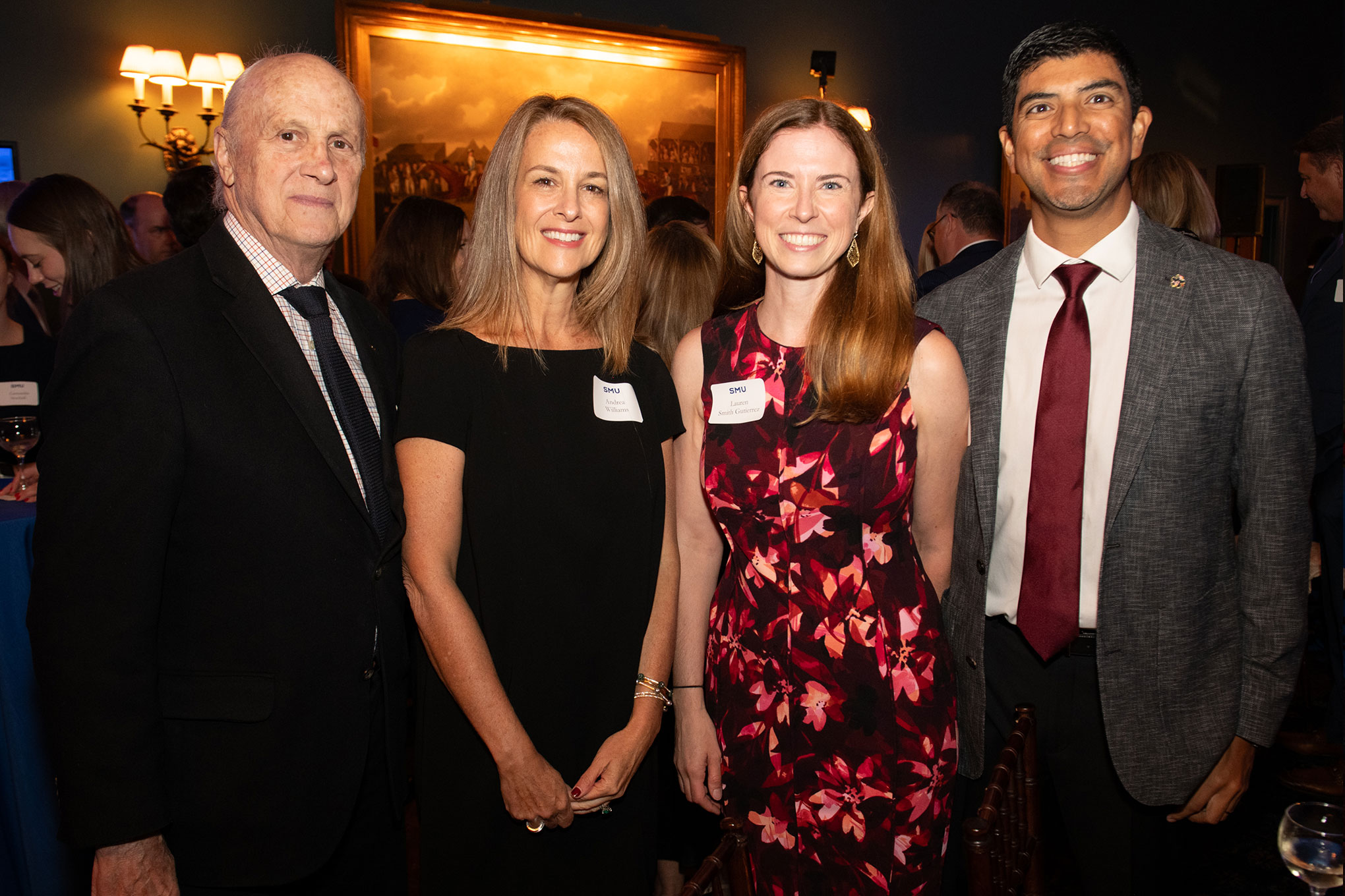 Frank M. Dunlevy ’71, Andrea Dunlevy Williams ’98, Lauren Smith Gutierrez ’07 and Jim J. Gutierrez ’06