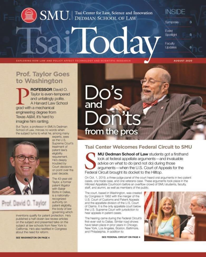 Tsai Today 2020 Newsletter Cover