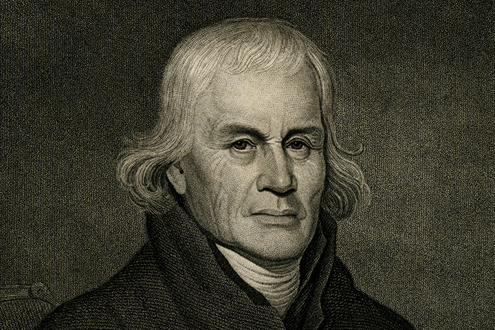Engraving of Francis Asbury.