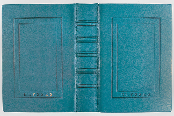 Leather, blue binding of Ulysses