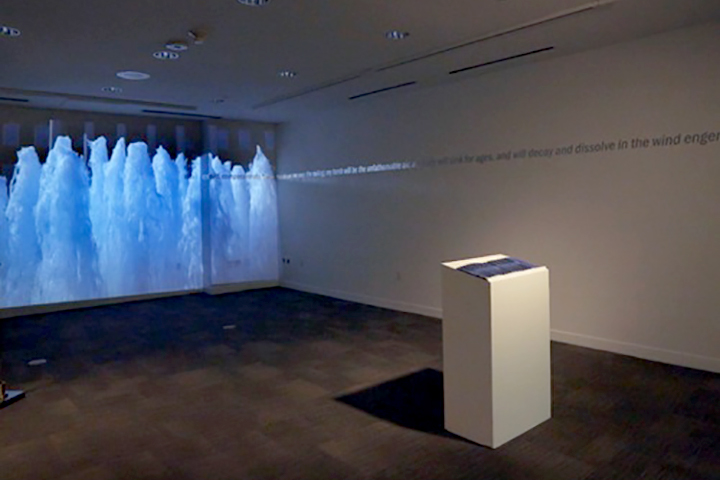 a video of water captured in a still image