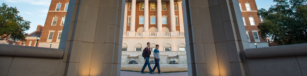 Students walking through the Turner Centennial Quad