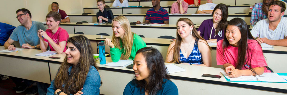 Students enjoying a lecture