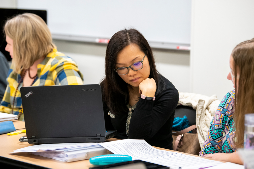 girl at computer