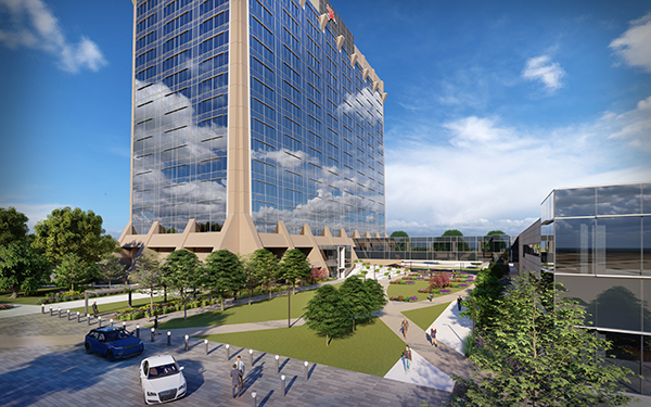 Rendering of Pegasus Park provided by  GFF Architects