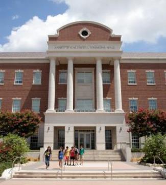 Photo of Exterior of Annette Caldwell Simmons Hall