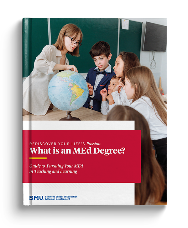 Book Cover of eBook, labeled: Rediscover Your Life's Passion, What is an MEd Degree? Guide to Pursuing your MEd in Teaching and Learning